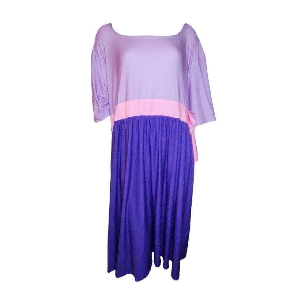 Enchanted Dress Shop Womens Plus Size 4XL Purple Pink Princess Bounding Pullover